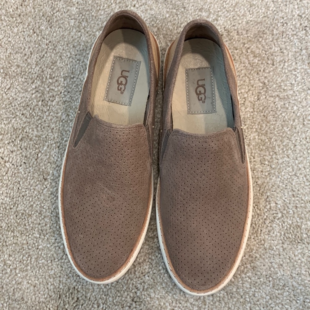 UGG Adley perforated slip on, taupe color
